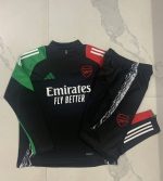 Arsenal 24-25 Half-Zip Jacket Black with Red and Green Shoulder - 图片 9