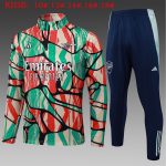Arsenal 24/25 Half-Zip Kids' Red Green Splatter