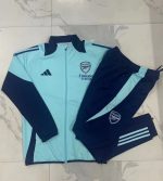 Arsenal 24/25 Light Green Kids Long Zipper Jacket - 图片 3