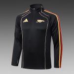 Arsenal Black Retro Half-Zip Jacket - 图片 8