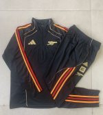 Arsenal Black Retro Half-Zip Jacket - 图片 9