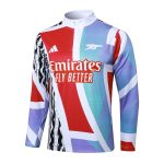 Arsenal 24-25 Half-Zip Jacket Red White Green Splatter - 图片 8