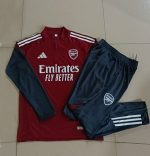 Arsenal Kids' Half-Zip Jacket in Maroon with White Badge - 图片 4