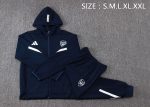Arsenal Blue Long Zip Jacket with Hood - 图片 2