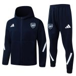 Arsenal Blue Long Zip Jacket with Hood - 图片 8