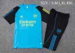 Arsenal 24-25 Light Blue Short Sleeve Training Suit - 图片 2