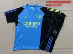 Arsenal 24-25 Light Blue Short Sleeve Training Suit - 图片 9