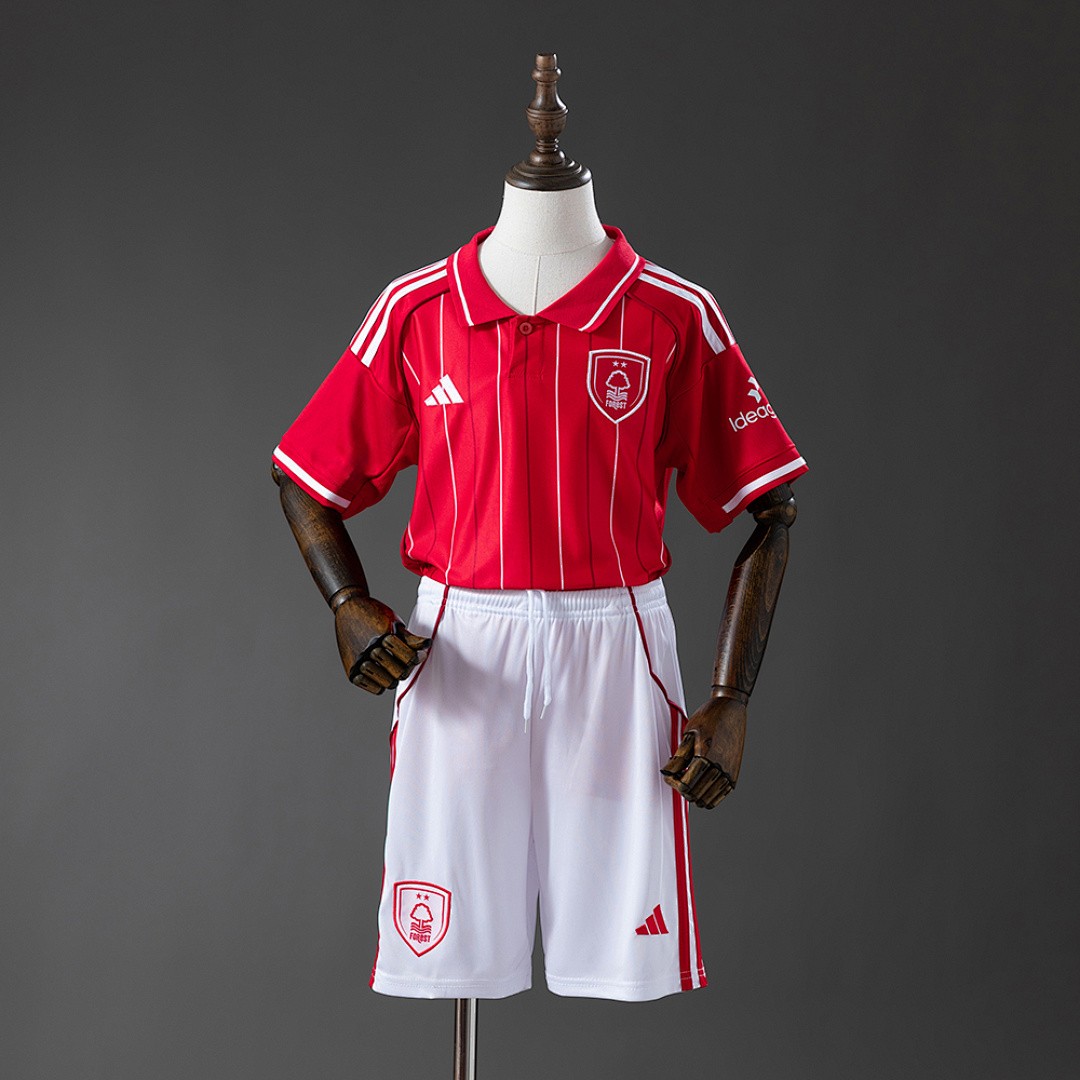 Nottingham Forest 2025/2026 Home Kids Jersey