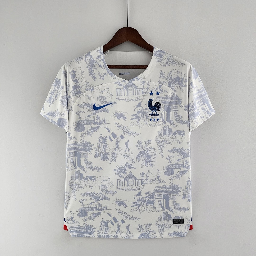 JER-7563_1 2022 France Away World Cup Jersey - 图片 1